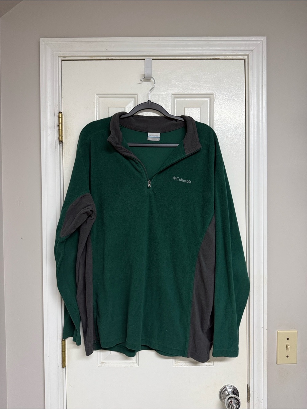 Columbia Men's Forest Green Half-Zip Fleece Pullover